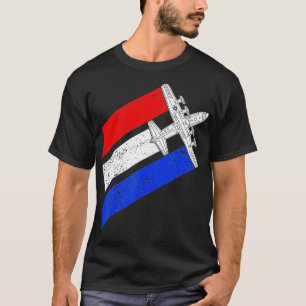 Camiseta C130 Hércules Gunship USA Flag Airplane C130 4th O