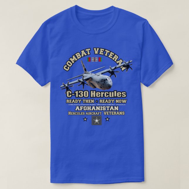 Camiseta C130 Veteranos Afganistán (Diseño del anverso)