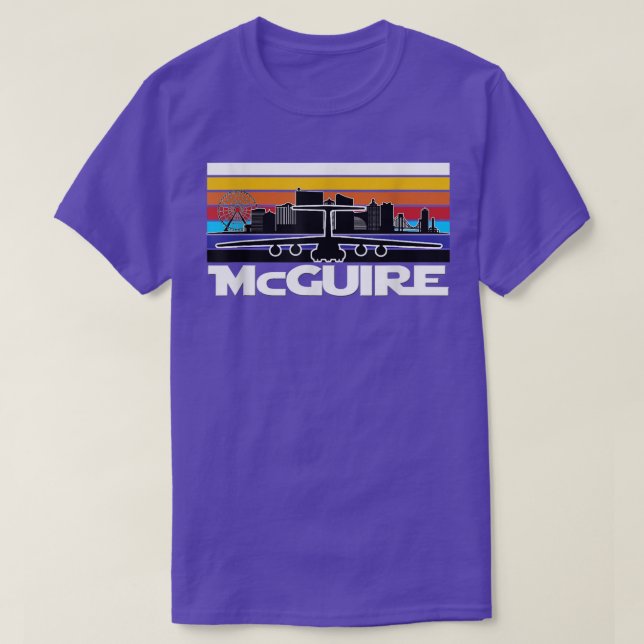 Camiseta C141 Starlifter McGuire Vintage Sunset Airlift Car (Diseño del anverso)