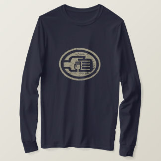 Camiseta C2B: C2B: Yel con logotipo BLU-Logotipo T de manga