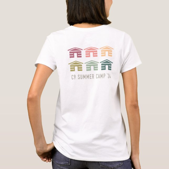 Camiseta C9 Summer Camp Cabins para mujeres (Reverso)