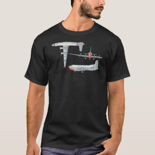 Camiseta C 124 Globemaster II Diagrama de Aviones Americano