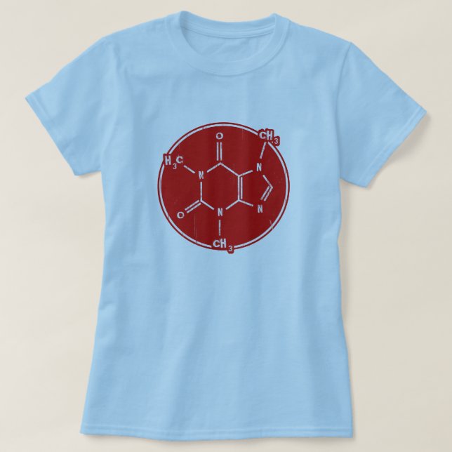Camiseta C-C-Cafeína (Diseño del anverso)