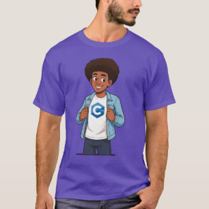 Camiseta C++ Cartoon Programmer T-Shirt