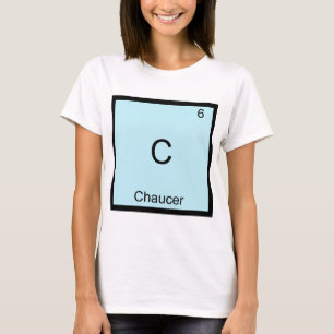 Camiseta C - Chaucer Divertido Símbolo de elemento de quí