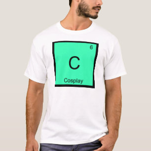 Camiseta C - Cosplay Chemistry Element Symbol Costume Tee