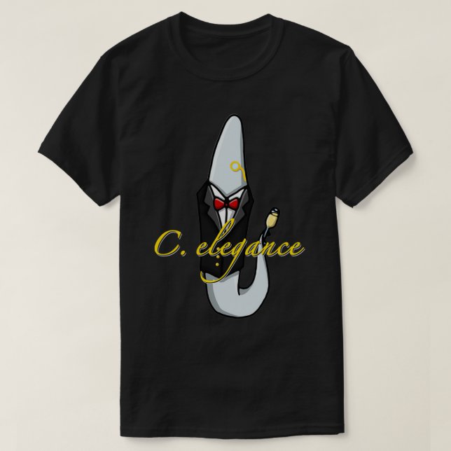 Camiseta C elegancia elegancia ciencia divertida (Diseño del anverso)