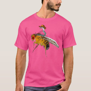 Camiseta C Elegans montando modelo de organismo de mosca Dr