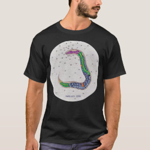 Camiseta C elegans worm bordado clásico TShirt
