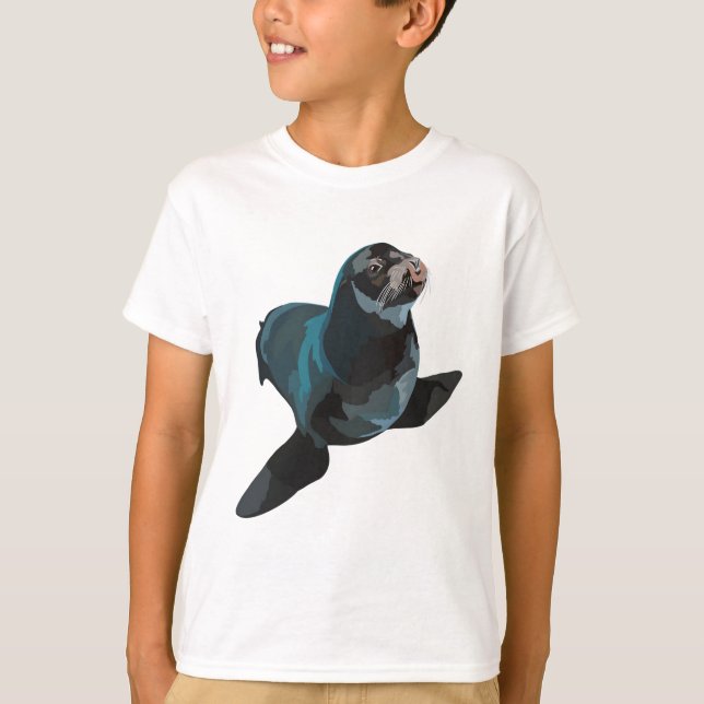 Camiseta C es para California Sealion (Anverso)