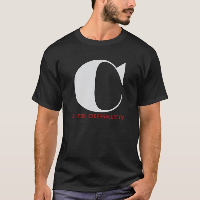 Camiseta C es para ciberseguridad (Anverso)