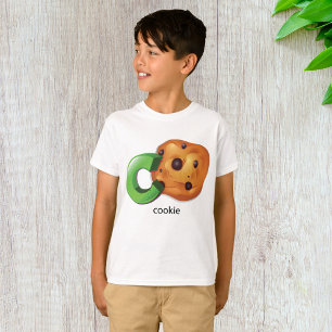 Camiseta C es para Cookie Alphabet Letter Chocolate Chip