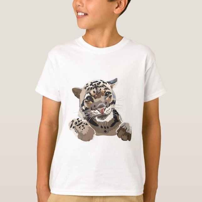 Camiseta C es para el leopardo nublado (Anverso)