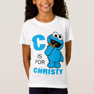 Camiseta C es para el Monstruo de las Galletas   Añade tu n