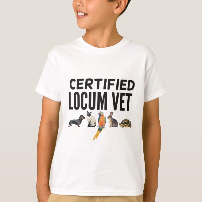 Camiseta C es para Locum Vet certificado (Anverso)