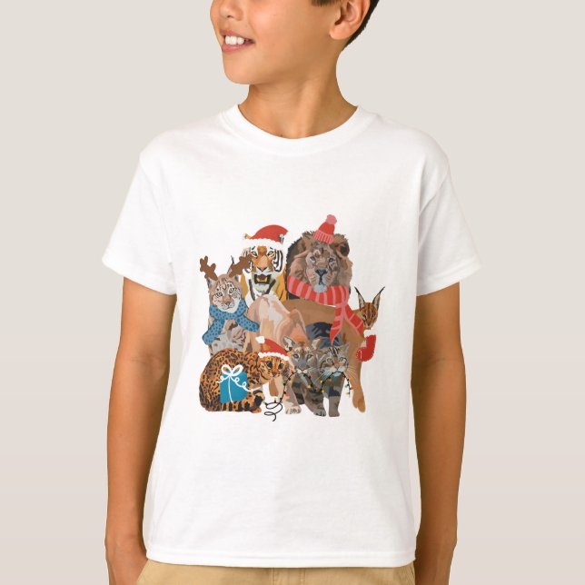 Camiseta C es para Navidades en el zoológico (Anverso)