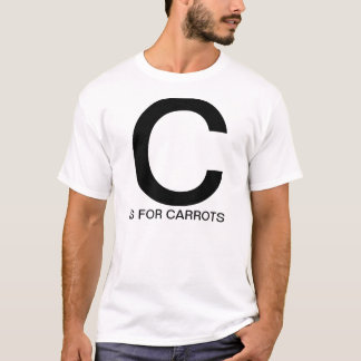 Camiseta C está para las zanahorias