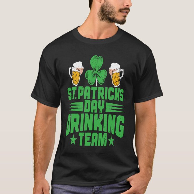 Camiseta C  Irish St Patrick's Day Drinking Team (Anverso)