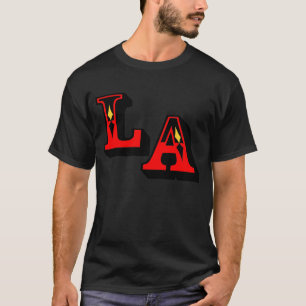 Camiseta ・°C - Logotipo de LA H - Elegante Casual Casual Ca