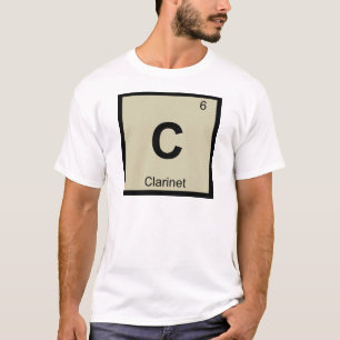 Camiseta C - Música de Clarinete Símbolo de la Tabla Periód