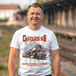Camiseta C&O Clase H-8 Locomotora Allegheny - bandera ameri