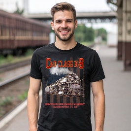Camiseta C&O Class H-8 Allegheny Locomotive - American flag