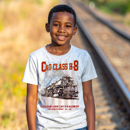 Camiseta C&O Class H-8 Allegheny Locomotive - American flag