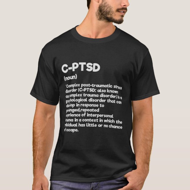 Camiseta C-ptsd Definición Concienciación sobre el estrés P (Anverso)
