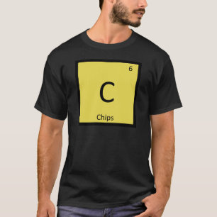 Camiseta C - Química de Snack de Papas Fritas Símbolo de la