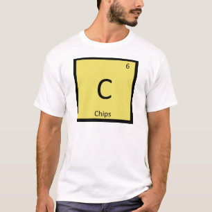 Camiseta C - Química de Snack de Papas Fritas Símbolo de la