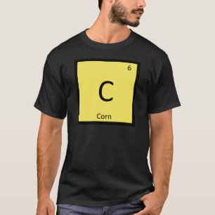 Camiseta C - Química de Verduras de Maíz Símbolo de la Tabl