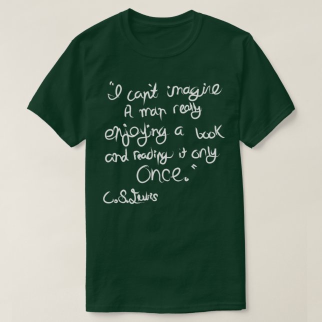 Camiseta C S Lewis on Books (Diseño del anverso)