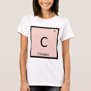 Camiseta C - Símbolo de tabla periódica de química de la ca