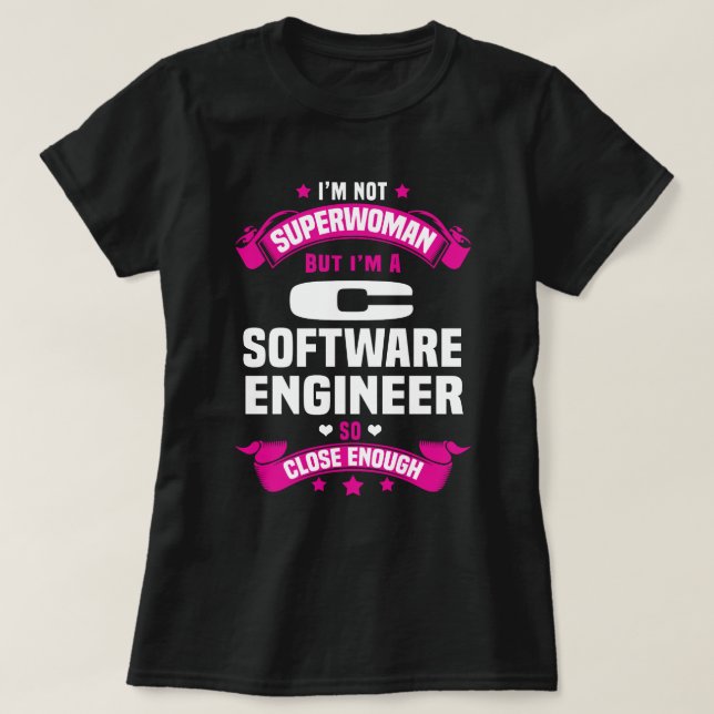 Camiseta C Software Engineer (Diseño del anverso)