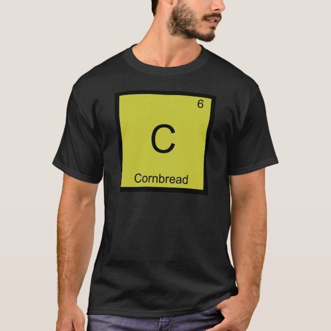 Camiseta C - Tee símbolo de elemento de química divertida C (Anverso)