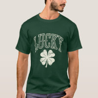 C trébol de la suerte vintage día de San Patricio