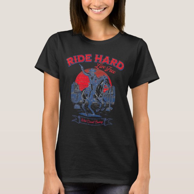 Camiseta C:\Users\Administrator\Downloads\Cow 1\Ride Hard C (Anverso)