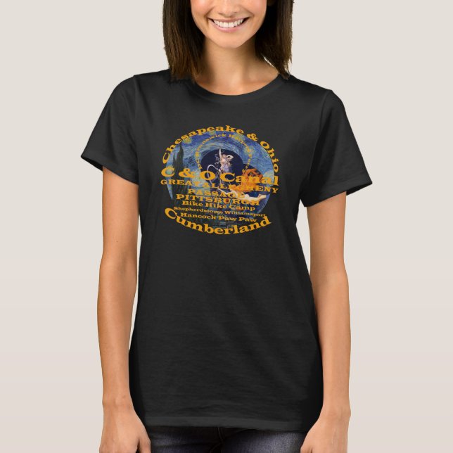 Camiseta C y O Canal Gran Bicicleta Allegheny Gap (Anverso)