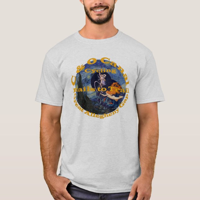 Camiseta C y O Canal Gran Bicicleta Allegheny Gap (Anverso)