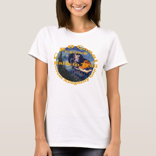 Camiseta C y O Canal Gran Bicicleta Allegheny Gap (Anverso)