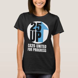 Camiseta CA25UP Logotipo Blanco Relajado-Fit V-Neck Tee