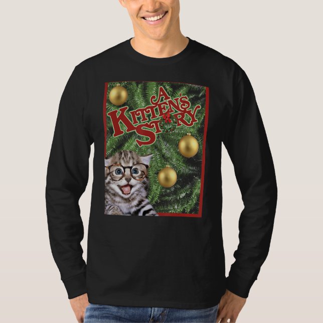 Camiseta Ca A Kittens Navidades Poster De Cine Funny Gi (Anverso)