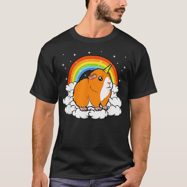 Camiseta Ca de arcoiris místico de caballo blanco Unicornio (Anverso)