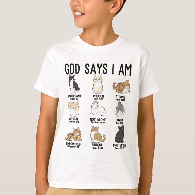 Camiseta Ca Dios dice que soy guapa Jesús Mujeres Jóvenes C (Anverso)
