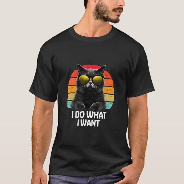 Camiseta Ca I Do What I Want Cat  Accessoires (Anverso)
