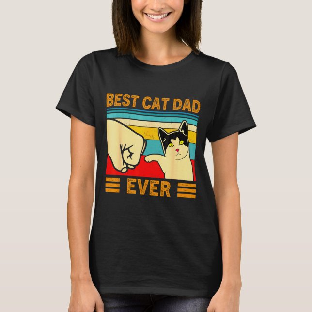 Camiseta Ca Men Cat Dad Ever Funny Cat Lover Gift  (Anverso)