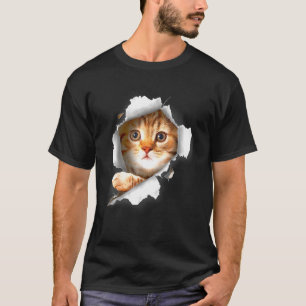 Camiseta Ca Naranja Cat Torn Cloe Kitte