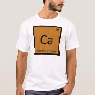 Camiseta Ca - Pollo Piccata Tabla Periódica de Química