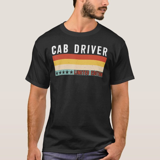 Camiseta Cab Driver Job Title Professionate Cumpleaños Pr (Anverso)