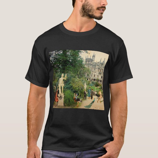 Camiseta Cabalgando avestruces en A Regaleira (Portugal) (Anverso)